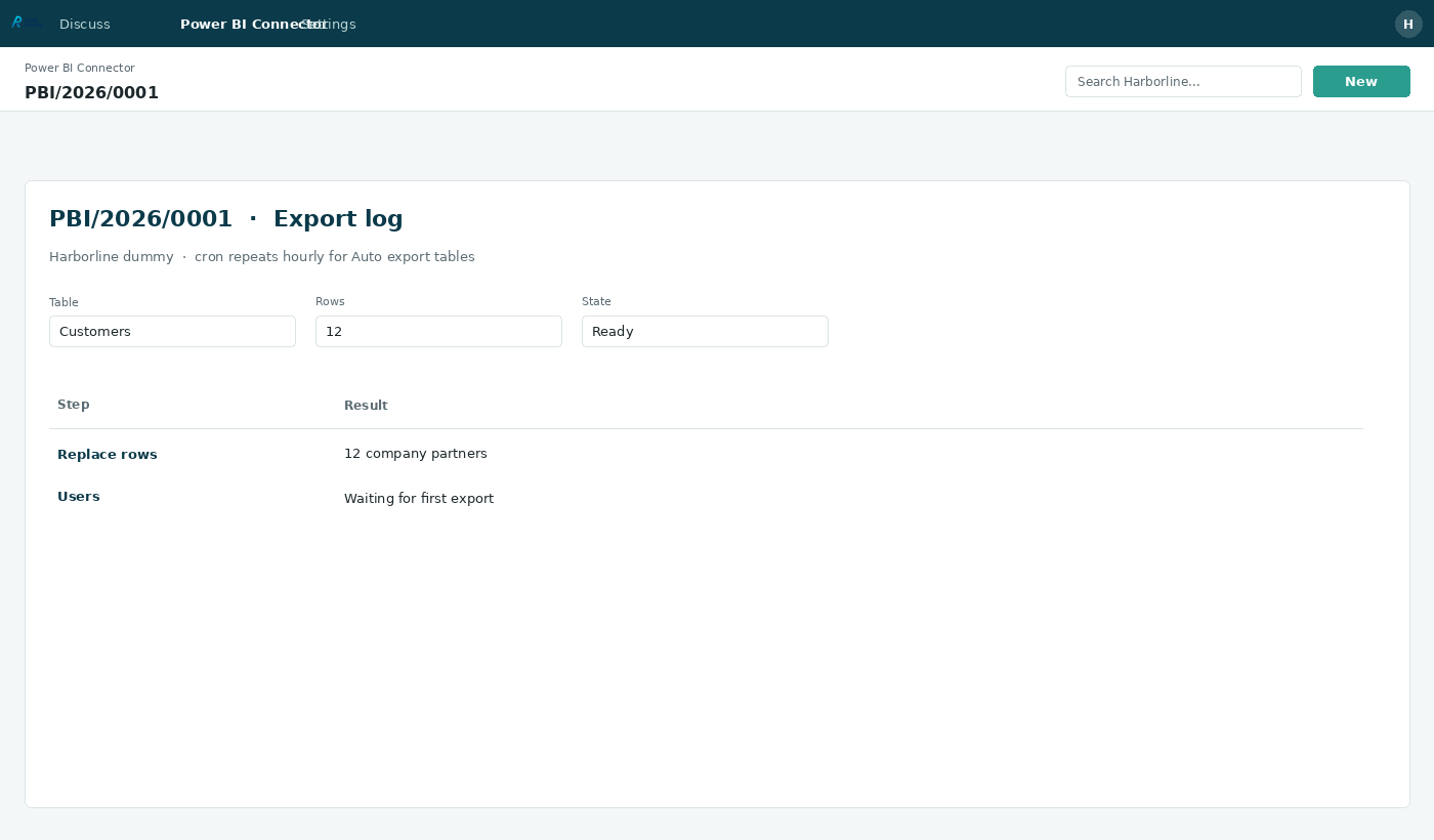 Power BI Connector — 07 export